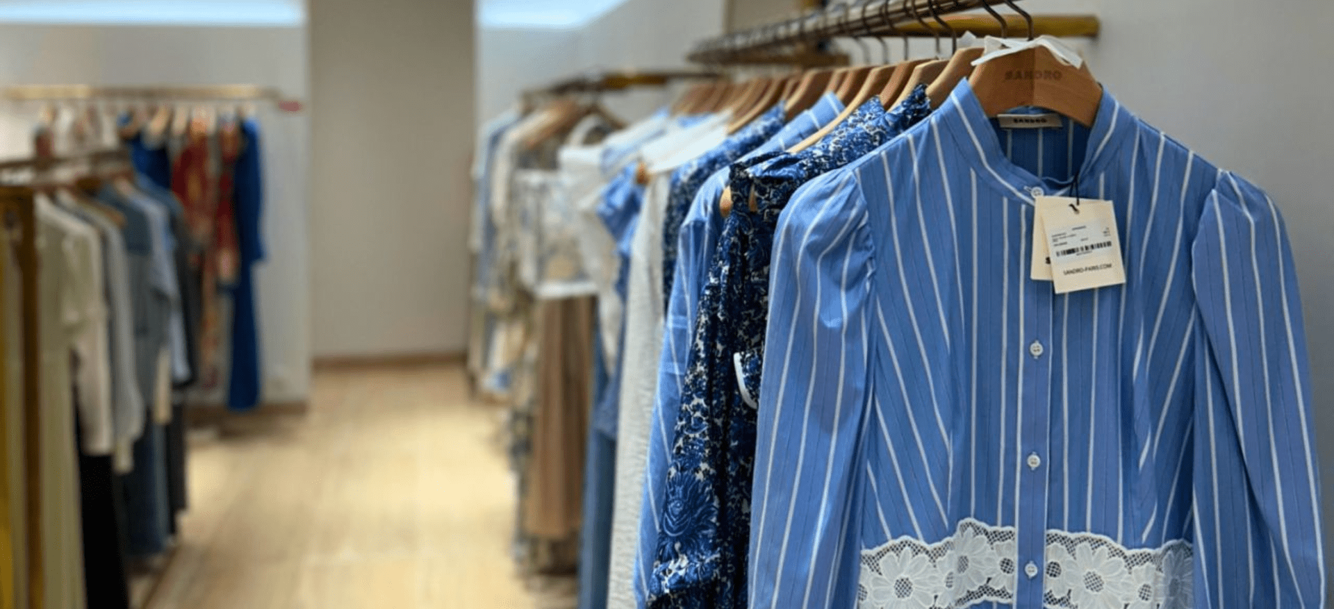 Boutique Sandro aménagement magasin boutique