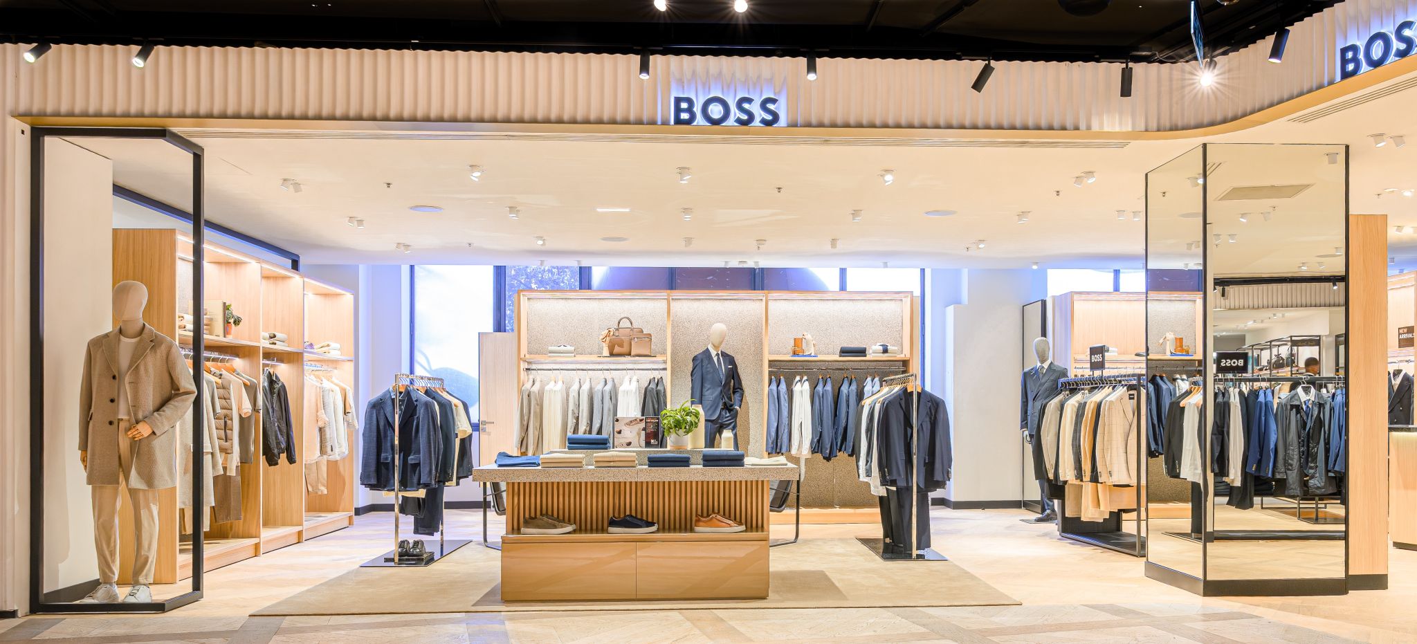 aménagement corner hugo boss