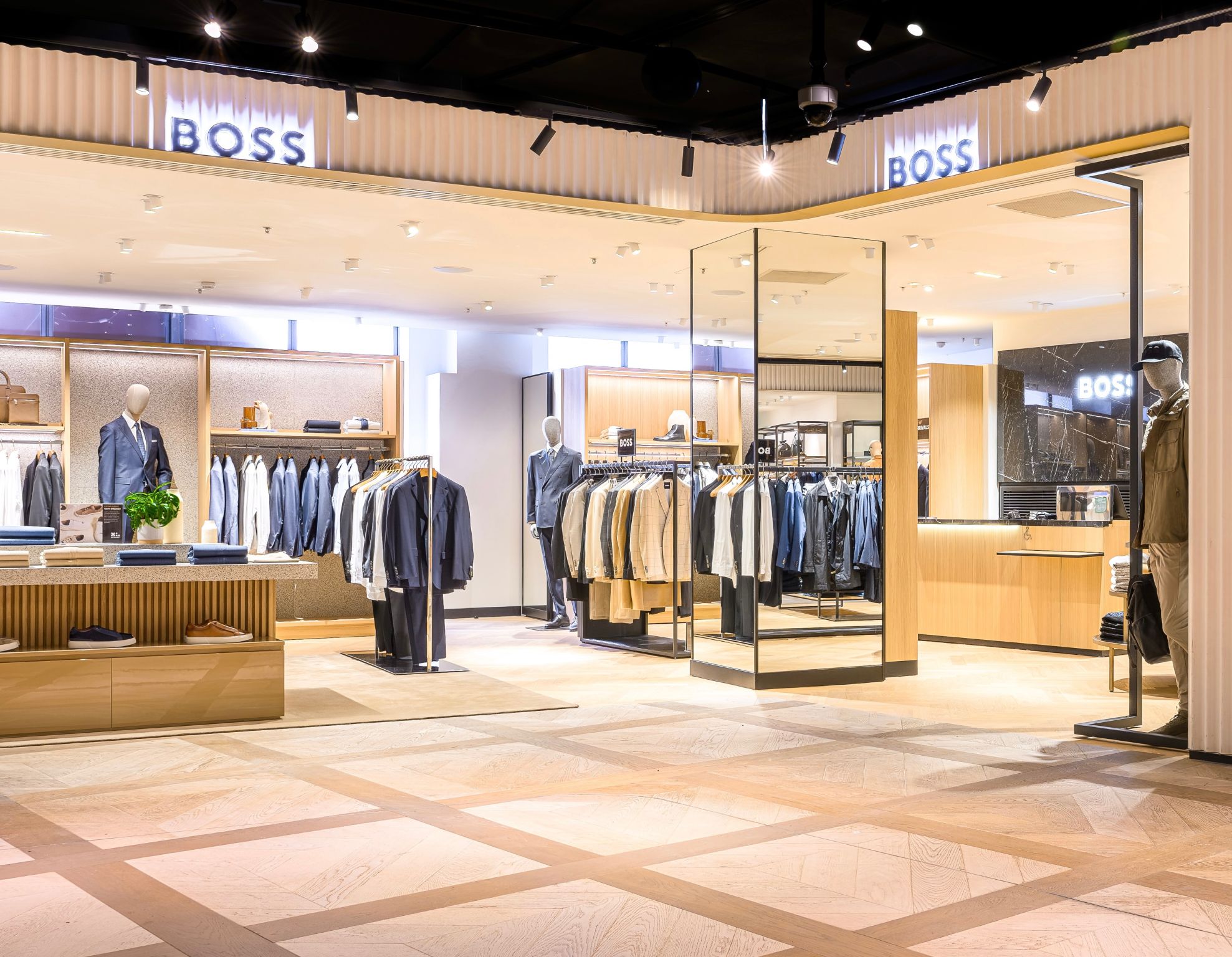 aménagement corner hugo boss