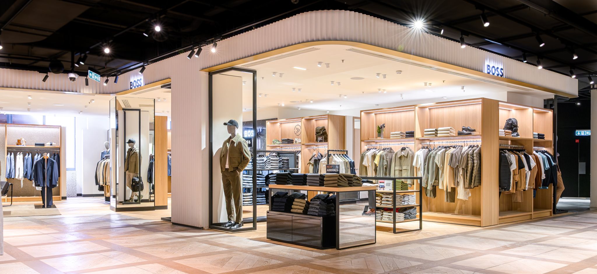 aménagement corner hugo boss