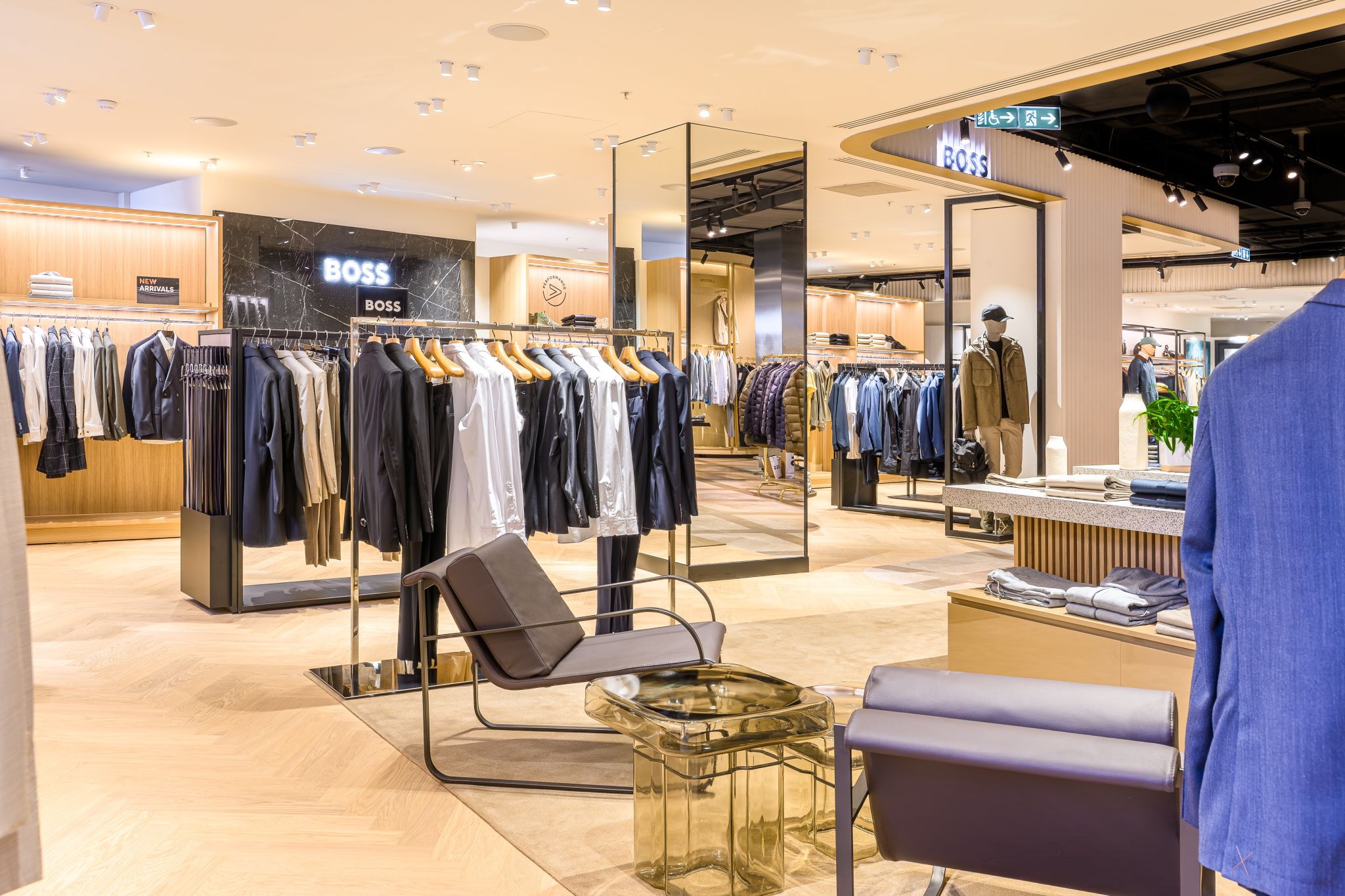 aménagement corner hugo boss