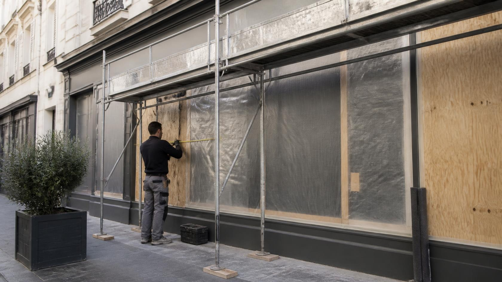 travaux après sinistre local commercial